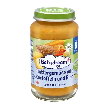 Dětská výživa Babydream BIO příkrm zelenina s bramborami a hovězím masem 220 g