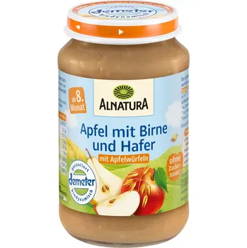 Alnatura BIO Ovocný příkrm jablko, hruška a vločky 190 g