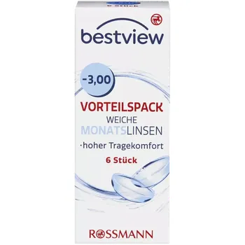 Kontaktní čočky Best View Měsíční kontaktní čočky -3,00 6 ks