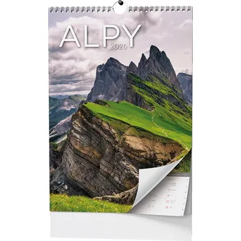 Kalendář Baloušek Tisk Nástěnný kalendář A3 Alpy 2026