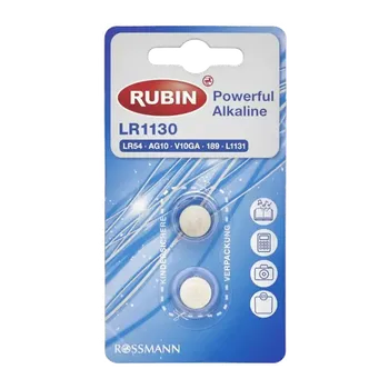 Článková baterie RUBIN LR1130/LR54 2 ks
