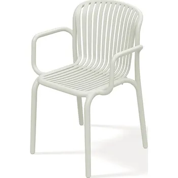 Zahradní židle s područkami BRENES 57,5x53x82,5 cm béžová