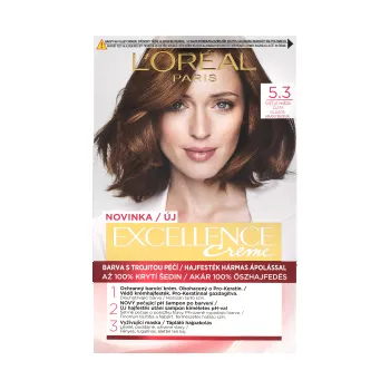 Barva na vlasy Excellence creme 5.3 světlá zlatá hnědá