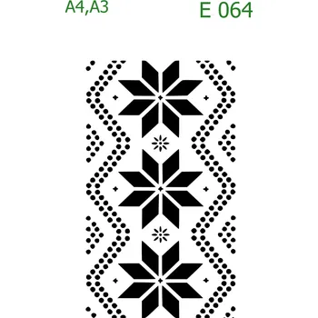 Šablona E 064 - A4 , Lepící fólie