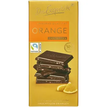 Čokoláda Das Exquisite Hořká čokoláda s pomerančem 100 g
