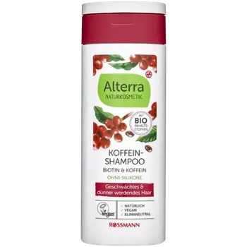 Šampon Alterra Naturkosmetik Šampon s kofeinem a biotinem 200 ml