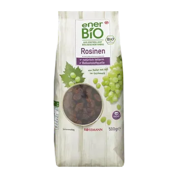 Sušená potravina enerBiO BIO rozinky 500 g