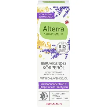 Tělový olej Alterra Naturkosmetik Levandulový tělový olej 100 ml