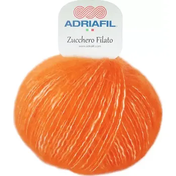 Příze Adriafil Zucchero Filato 23 Oranžová (Přírodní příze Zucchero Filato Arancio)