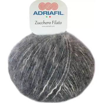 Příze Adriafil Zucchero Filato 34 Šedá (Přírodní příze Zucchero Filato Grigio)