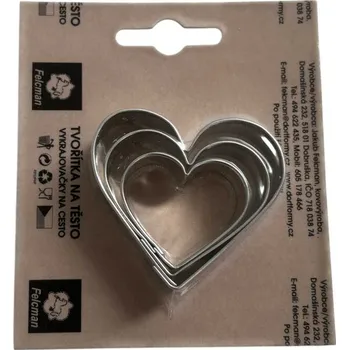 Vykrajovátko Jakub Felcman Sada vykrajovátek srdce malá