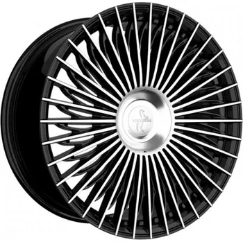 Auto-moto KESKIN Alu Kola Keskin Kt X1 9.5X21 5X112 ET41.9 Black Front Polish 66.6