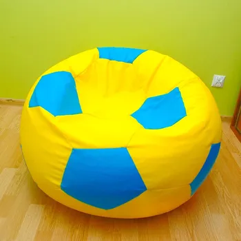 Taburet Dětský taburet MÍČ 40 cm - žlutá + světlemodrá