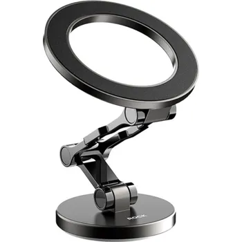 ROCK RAM0037 skládací magnetický držák do auta na palubní desku pro iPhone - šedý