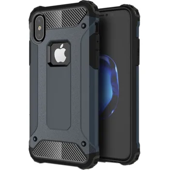 Pouzdro na mobilní telefon Super odolný "Armor" kryt na iPhone XS / iPhone X - námořnická modř