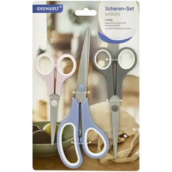 Kancelářské nůžky IDEENWELT Nůžky 3 ks