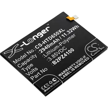 Baterie pro mobilní telefon Baterie Cameron Sino CS-HTD650XL, Li-Polymer, 2940