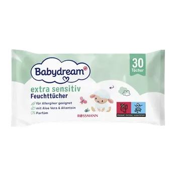 Hygienický ubrousek Babydream Vlhčené ubrousky extra sensitive 30 ks 30 ks