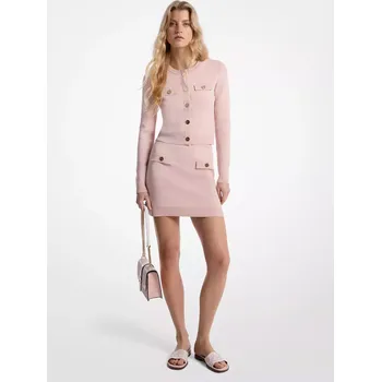 Dámské šaty Michael Kors dámská sukně Logo Jacquard starorůžová XS