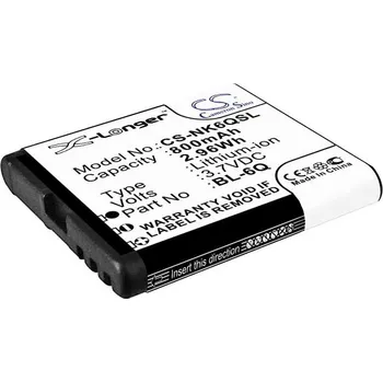 Baterie pro mobilní telefon Baterie Cameron Sino CS-NK6QSL, Li-Ion, 800