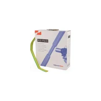 Teplem smrštitelná trubička 2 1 9,5mm L 5m žluto-zelená