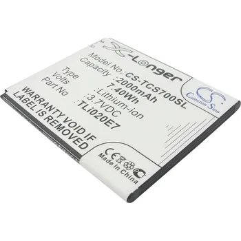 Baterie pro mobilní telefon Baterie Cameron Sino CS-TCS700SL, Li-Ion, 2000