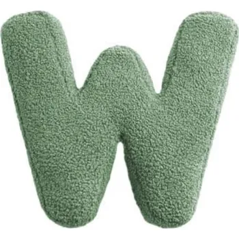 MEALINI Plyšové písmeno Zelené W