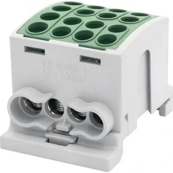 svorka Svorkovnice rozbočovací HLK 100A-4 (1x25,3x16 / 1x25,3x16) - zelená