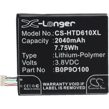 Baterie pro mobilní telefon Baterie Cameron Sino CS-HTD610XL, Li-Polymer, 2040