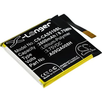 Baterie pro mobilní telefon Baterie Cameron Sino CS-CAS510SL, Li-Polymer, 2600