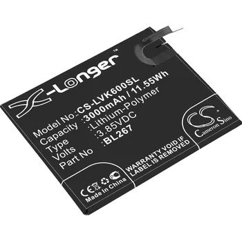 Baterie pro mobilní telefon Baterie Cameron Sino CS-LVK600SL, Li-Polymer, 3000