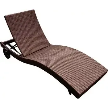 Zahradní lehátko DIMENZA Zahradní lehátko STRASBOURGH - tmavě hnědé