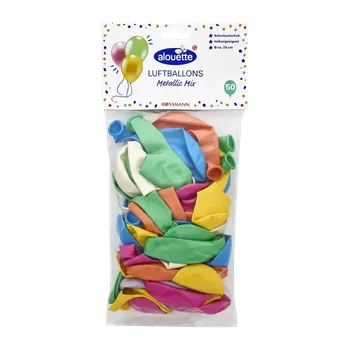 Balónek alouette Nafukovací balonky metalické Ø 25 cm 50 ks
