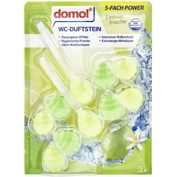 WC čistič Domol WC Blok 5v1 Citron 2x 55 g 110 g