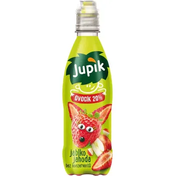 Limonáda Jupík Ovocík 20% jablko a jahoda 330 ml