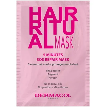 Vlasová regenerace Dermacol 5minutová maska pro regeneraci vlasů Hair Ritual 15 ml