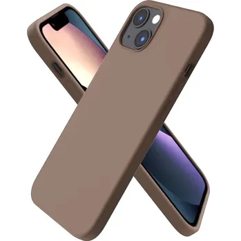 Pouzdro na mobilní telefon Silikonový tenký barevný obal iPhone 16 Pro Barva: Hnědá