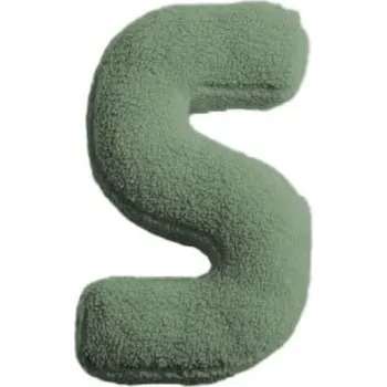 MEALINI Plyšové písmeno Zelené S