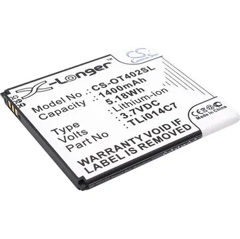 Baterie pro mobilní telefon Baterie Cameron Sino CS-OT402SL, Li-Ion, 1400