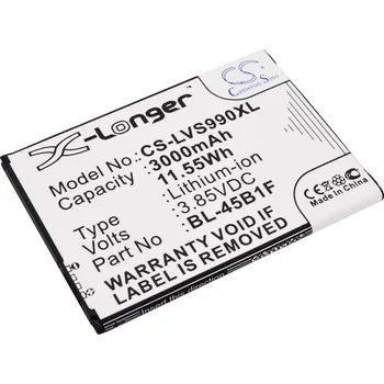 Baterie pro mobilní telefon Baterie Cameron Sino CS-LVS990XL, Li-Ion, 3000
