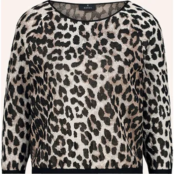 Monari Dámský Svetr S 3/4 Rukávem, černá / béžová / krémová, 40