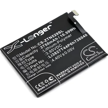 Baterie pro mobilní telefon Baterie Cameron Sino CS-ZTN529SL, Li-Polymer, 2750