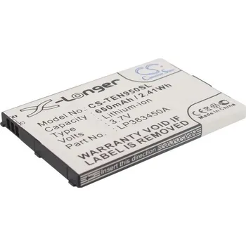 Baterie pro mobilní telefon Baterie Cameron Sino CS-TEN950SL, Li-Polymer, 650