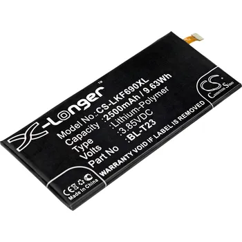 Baterie pro mobilní telefon Baterie Cameron Sino CS-LKF690XL, Li-Polymer, 2500