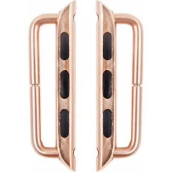 Řemínek na hodinky Náhradní kovová přezka k řemínku pro Apple Watch Ultra 49mm / 46mm / 45mm / 44mm / 42mm - 2 ks - růžovozlatá