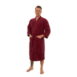 Pánský bavlněný župan Kimono, Vínová M
