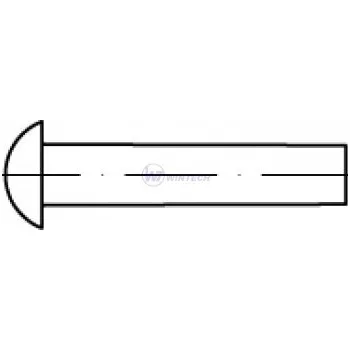 Nýt Nýt DIN 660 PH ocel 3,0 x 6 Balení: 1000 ks KEBAA03006A1K