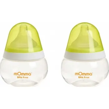 Kojenecká láhev Kojenecká láhev mOmma 250ml Yellow 2ks