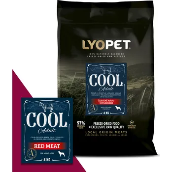 Krmivo pro psa LYOPET Cool Adult Red Meat Balení: 3x4kg