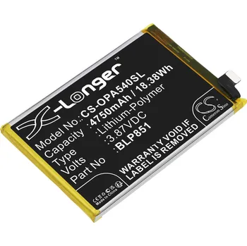Baterie pro mobilní telefon Baterie Cameron Sino CS-OPA540SL, Li-Polymer, 4750